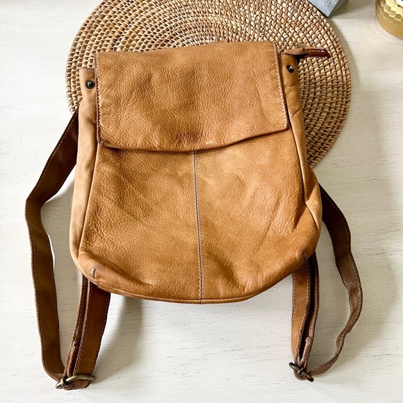American Leather Tan Liberty backpack. - Picture 2 of 13